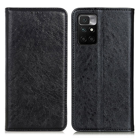 Handytasche Stand Schutzhülle Flip Leder Hülle K01Z für Xiaomi Redmi Note 11 4G (2021) Schwarz