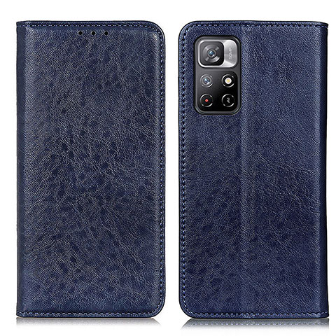 Handytasche Stand Schutzhülle Flip Leder Hülle K01Z für Xiaomi Redmi Note 11T 5G Blau