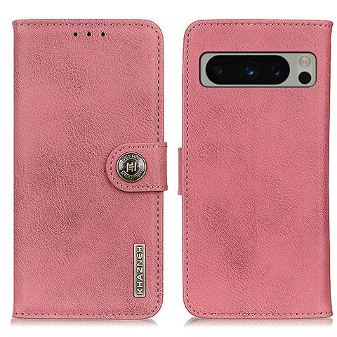 Handytasche Stand Schutzhülle Flip Leder Hülle K02Z für Google Pixel 8 Pro 5G Rosa