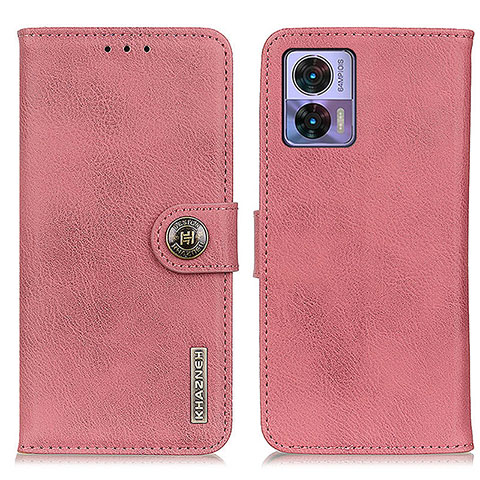 Handytasche Stand Schutzhülle Flip Leder Hülle K02Z für Motorola Moto Edge 30 Neo 5G Rosa