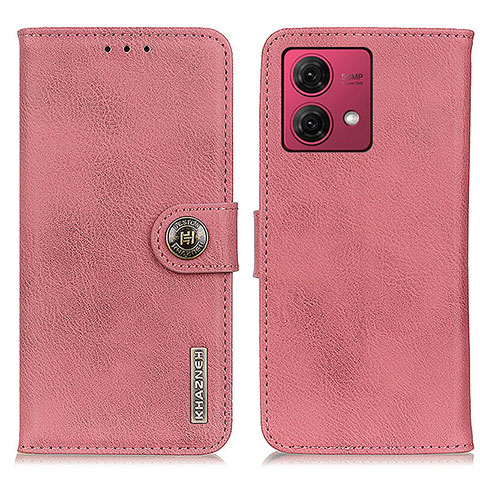 Handytasche Stand Schutzhülle Flip Leder Hülle K02Z für Motorola Moto G84 5G Rosa