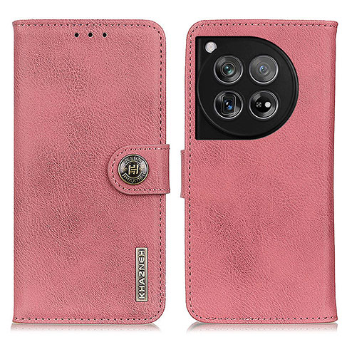 Handytasche Stand Schutzhülle Flip Leder Hülle K02Z für OnePlus 12R 5G Rosa