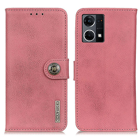 Handytasche Stand Schutzhülle Flip Leder Hülle K02Z für Oppo F21 Pro 4G Rosa