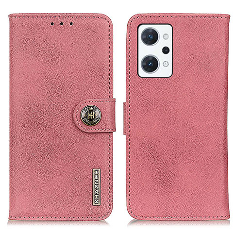 Handytasche Stand Schutzhülle Flip Leder Hülle K02Z für Oppo Reno7 A Rosa