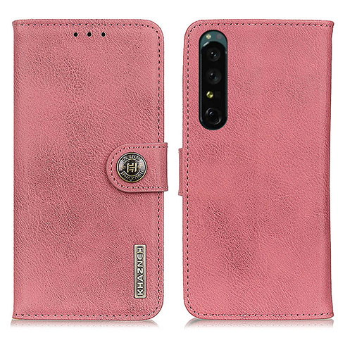 Handytasche Stand Schutzhülle Flip Leder Hülle K02Z für Sony Xperia 1 IV SO-51C Rosa