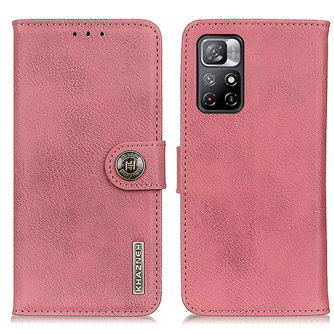 Handytasche Stand Schutzhülle Flip Leder Hülle K02Z für Xiaomi Redmi Note 11 5G Rosa