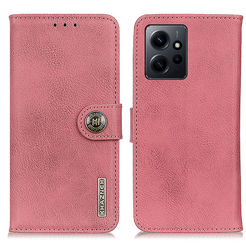 Handytasche Stand Schutzhülle Flip Leder Hülle K02Z für Xiaomi Redmi Note 12 4G Rosa