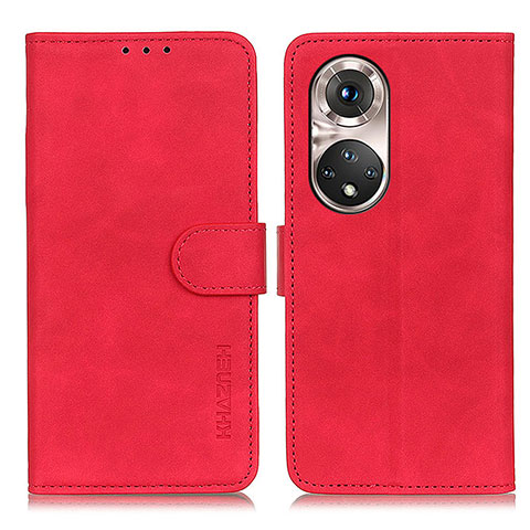 Handytasche Stand Schutzhülle Flip Leder Hülle K03Z für Huawei Honor 50 Pro 5G Rot