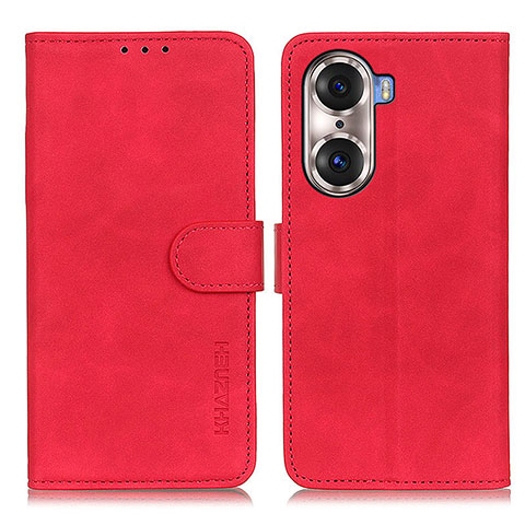 Handytasche Stand Schutzhülle Flip Leder Hülle K03Z für Huawei Honor 60 5G Rot