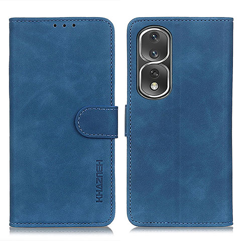 Handytasche Stand Schutzhülle Flip Leder Hülle K03Z für Huawei Honor 80 Pro 5G Blau