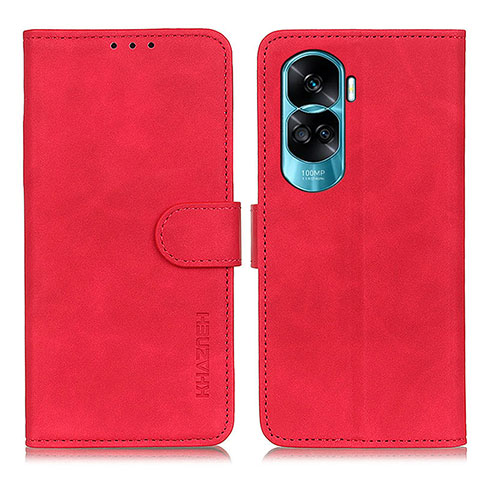 Handytasche Stand Schutzhülle Flip Leder Hülle K03Z für Huawei Honor 90 Lite 5G Rot