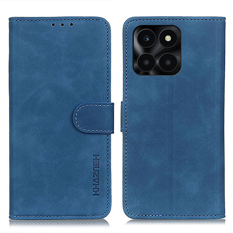 Handytasche Stand Schutzhülle Flip Leder Hülle K03Z für Huawei Honor X6a Blau