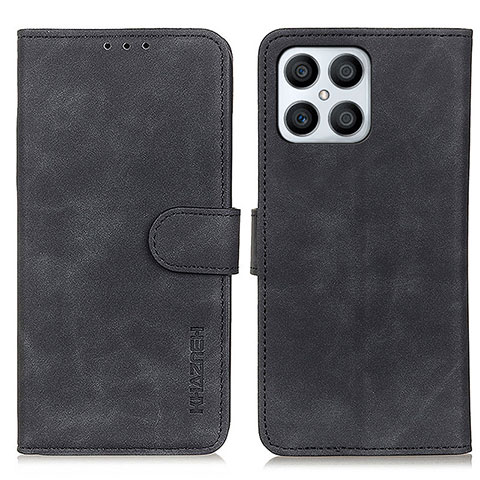 Handytasche Stand Schutzhülle Flip Leder Hülle K03Z für Huawei Honor X8 4G Schwarz