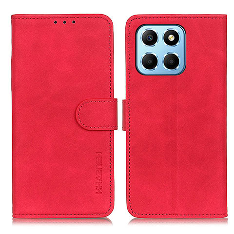 Handytasche Stand Schutzhülle Flip Leder Hülle K03Z für Huawei Honor X8 5G Rot