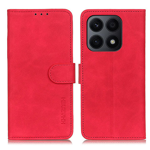 Handytasche Stand Schutzhülle Flip Leder Hülle K03Z für Huawei Honor X8a 4G Rot