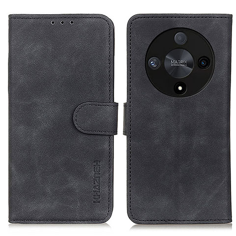 Handytasche Stand Schutzhülle Flip Leder Hülle K03Z für Huawei Honor X9b 5G Schwarz