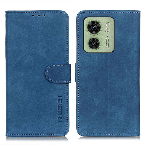 Handytasche Stand Schutzhülle Flip Leder Hülle K03Z für Motorola Moto Edge (2023) 5G Blau