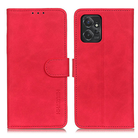 Handytasche Stand Schutzhülle Flip Leder Hülle K03Z für Motorola Moto G Power 5G (2023) Rot