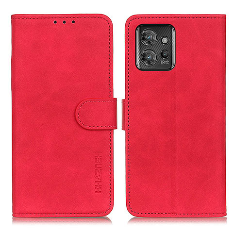 Handytasche Stand Schutzhülle Flip Leder Hülle K03Z für Motorola ThinkPhone 5G Rot