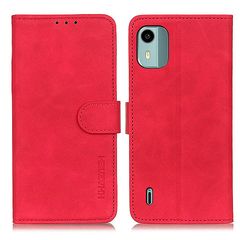 Handytasche Stand Schutzhülle Flip Leder Hülle K03Z für Nokia C12 Plus Rot