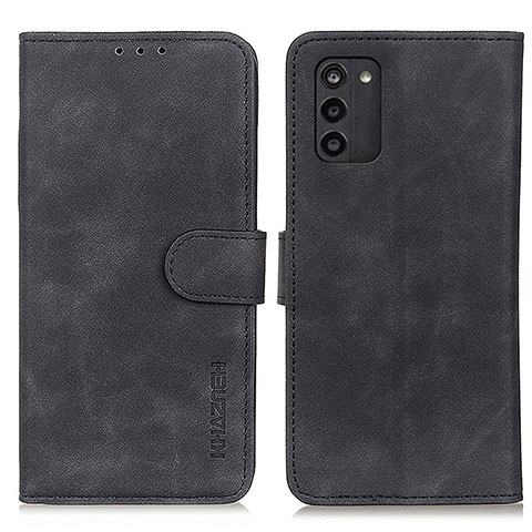 Handytasche Stand Schutzhülle Flip Leder Hülle K03Z für Nokia G100 Schwarz