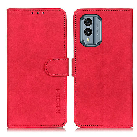 Handytasche Stand Schutzhülle Flip Leder Hülle K03Z für Nokia X30 5G Rot