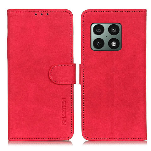 Handytasche Stand Schutzhülle Flip Leder Hülle K03Z für OnePlus 10 Pro 5G Rot