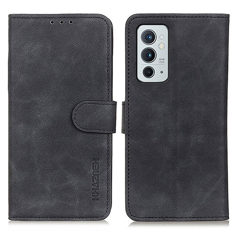 Handytasche Stand Schutzhülle Flip Leder Hülle K03Z für OnePlus 9RT 5G Schwarz