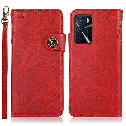 Handytasche Stand Schutzhülle Flip Leder Hülle K03Z für Oppo A16s Rot