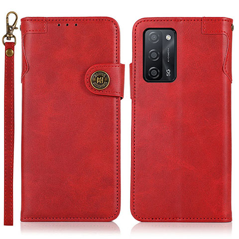 Handytasche Stand Schutzhülle Flip Leder Hülle K03Z für Oppo A53s 5G Rot