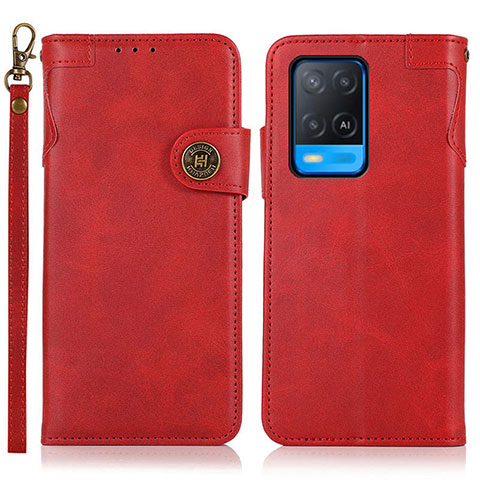 Handytasche Stand Schutzhülle Flip Leder Hülle K03Z für Oppo A54 4G Rot