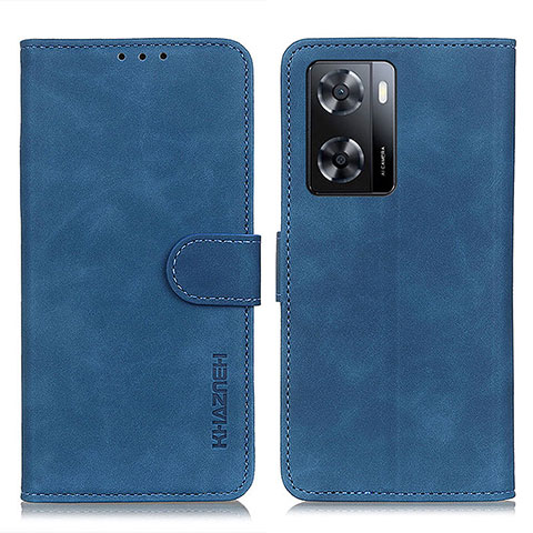 Handytasche Stand Schutzhülle Flip Leder Hülle K03Z für Oppo A57 4G Blau