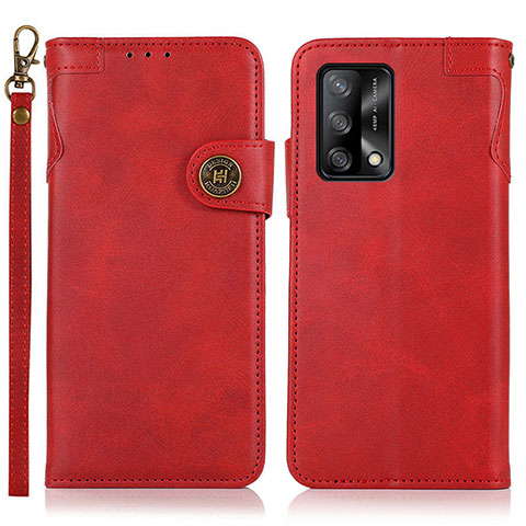 Handytasche Stand Schutzhülle Flip Leder Hülle K03Z für Oppo A74 4G Rot