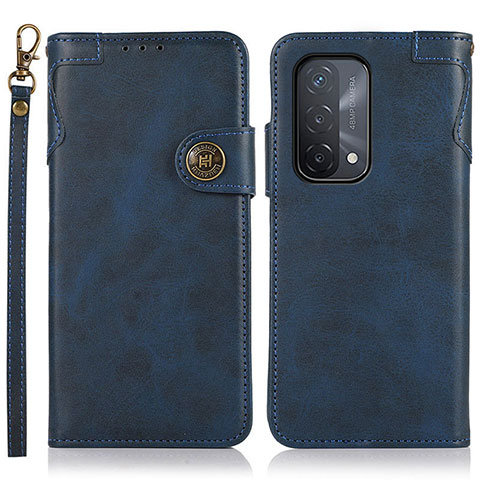 Handytasche Stand Schutzhülle Flip Leder Hülle K03Z für Oppo A93 5G Blau