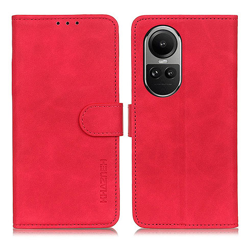 Handytasche Stand Schutzhülle Flip Leder Hülle K03Z für Oppo Reno10 5G Rot