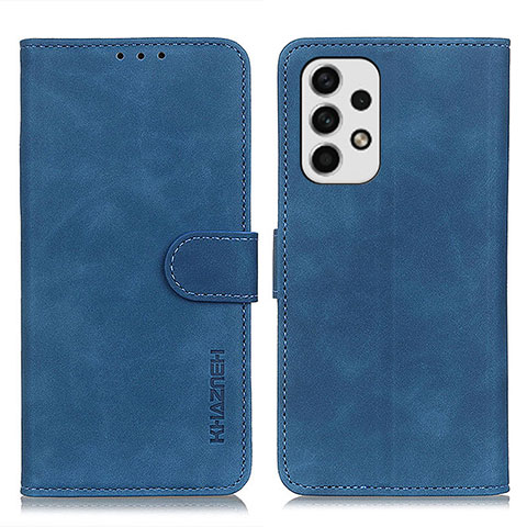 Handytasche Stand Schutzhülle Flip Leder Hülle K03Z für Samsung Galaxy A23 4G Blau