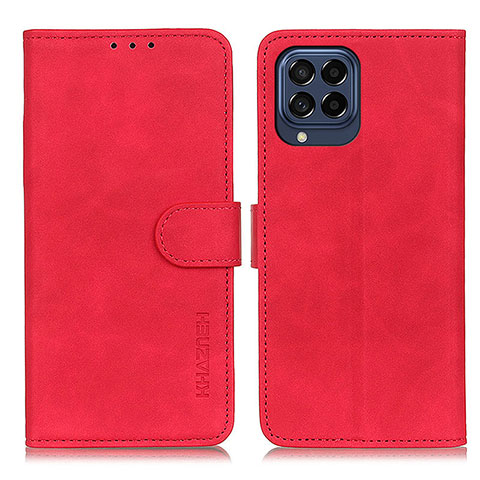 Handytasche Stand Schutzhülle Flip Leder Hülle K03Z für Samsung Galaxy M53 5G Rot