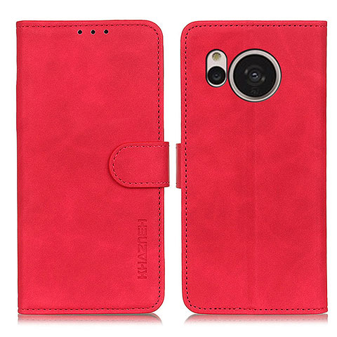 Handytasche Stand Schutzhülle Flip Leder Hülle K03Z für Sharp Aquos Sense7 Plus Rot