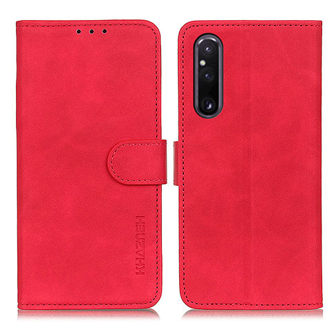 Handytasche Stand Schutzhülle Flip Leder Hülle K03Z für Sony Xperia 1 V Rot