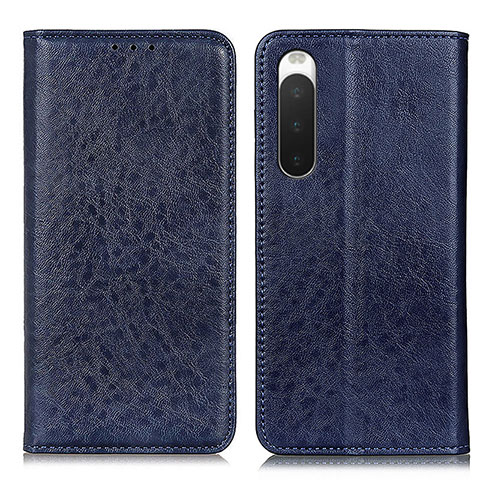 Handytasche Stand Schutzhülle Flip Leder Hülle K03Z für Sony Xperia 10 IV SOG07 Blau