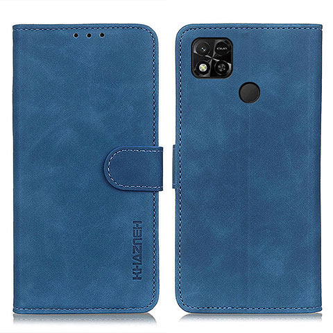 Handytasche Stand Schutzhülle Flip Leder Hülle K03Z für Xiaomi POCO C3 Blau