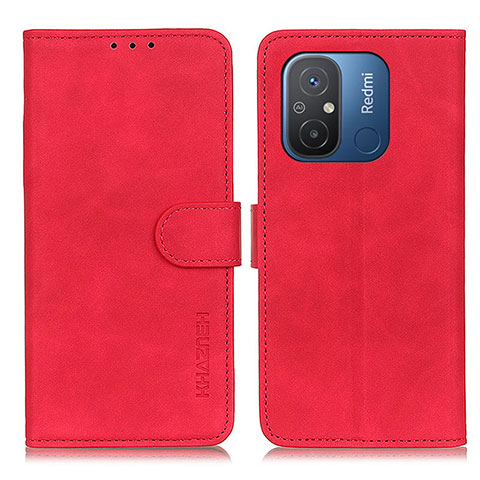 Handytasche Stand Schutzhülle Flip Leder Hülle K03Z für Xiaomi Poco C55 Rot