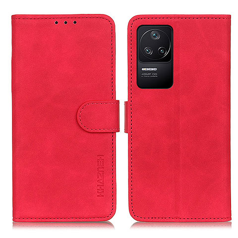 Handytasche Stand Schutzhülle Flip Leder Hülle K03Z für Xiaomi Poco F4 5G Rot
