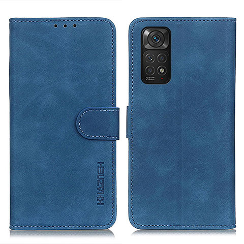 Handytasche Stand Schutzhülle Flip Leder Hülle K03Z für Xiaomi Redmi Note 11 4G (2022) Blau