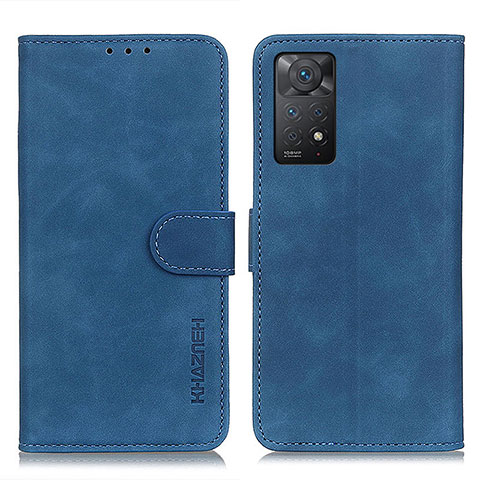 Handytasche Stand Schutzhülle Flip Leder Hülle K03Z für Xiaomi Redmi Note 11 Pro 5G Blau