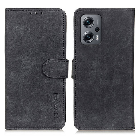 Handytasche Stand Schutzhülle Flip Leder Hülle K03Z für Xiaomi Redmi Note 11T Pro 5G Schwarz