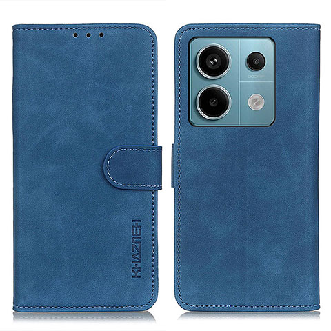 Handytasche Stand Schutzhülle Flip Leder Hülle K03Z für Xiaomi Redmi Note 13 Pro 5G Blau