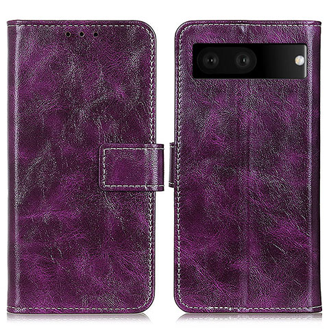 Handytasche Stand Schutzhülle Flip Leder Hülle K04Z für Google Pixel 7 5G Violett