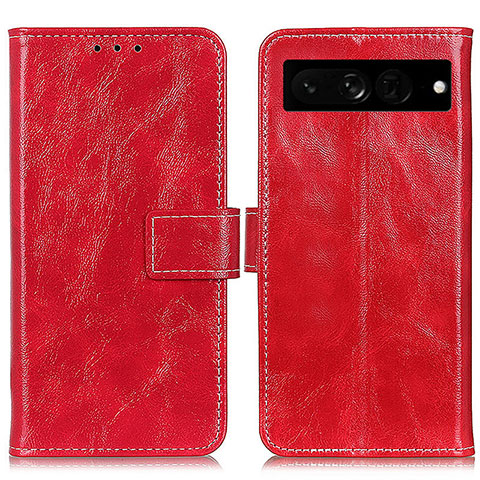 Handytasche Stand Schutzhülle Flip Leder Hülle K04Z für Google Pixel 7 Pro 5G Rot