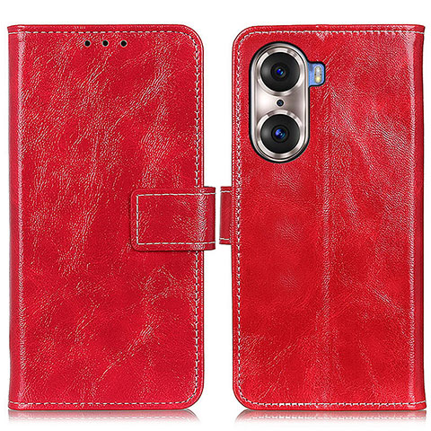 Handytasche Stand Schutzhülle Flip Leder Hülle K04Z für Huawei Honor 60 Pro 5G Rot